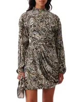 Francia Printed Silk Dress