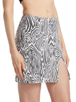 The Side Splitter Mini Skirt