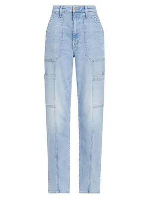 The Private Double Pocket Skimp High-Rise Stretch Tapered Jeans