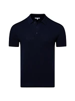 Textured Knit Polo Shirt