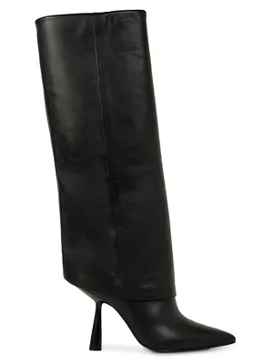 Martine Leather Knee-High Boots