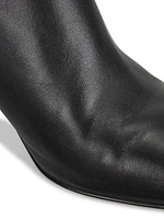 65MM Leather Crescent-Heel Mules