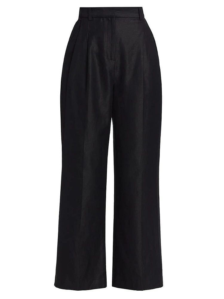 Idai Cotton-Blend Wide-Leg Pants