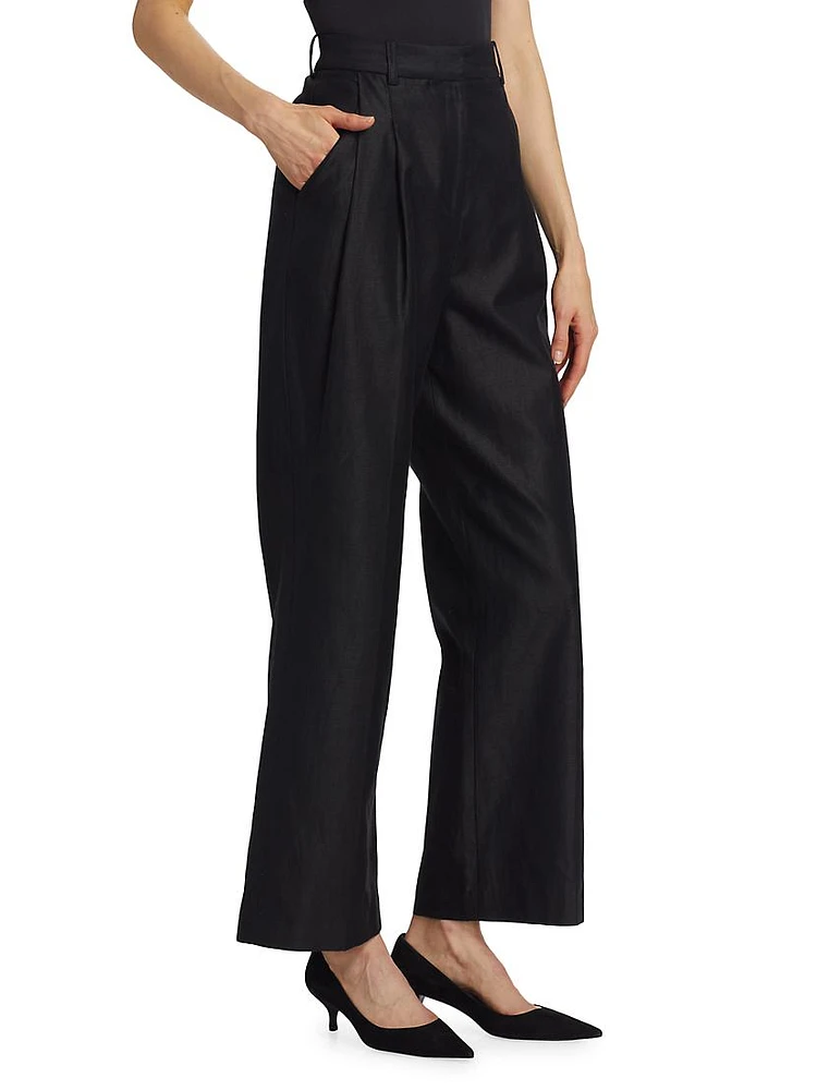 Idai Cotton-Blend Wide-Leg Pants