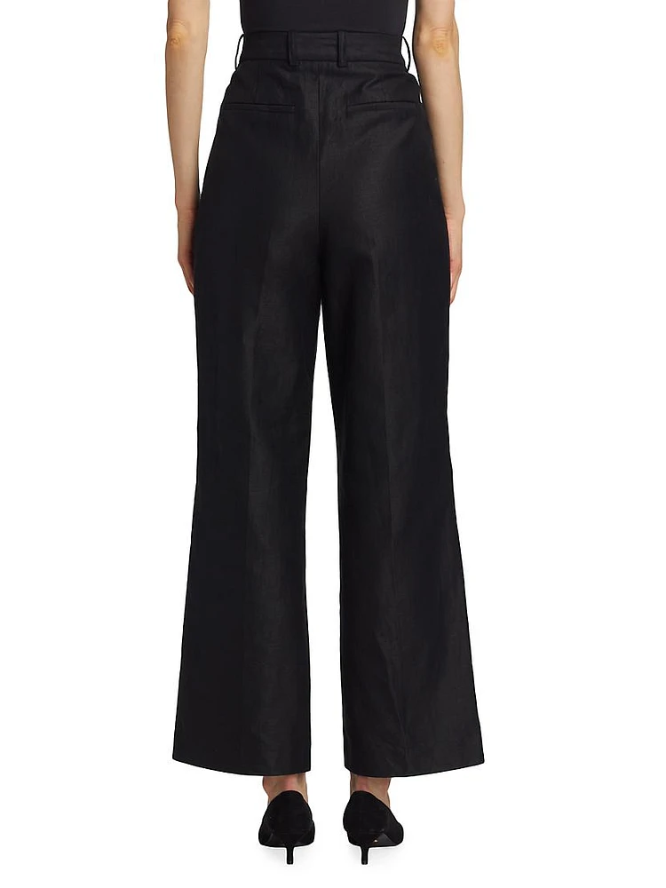 Idai Cotton-Blend Wide-Leg Pants