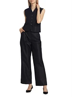 Idai Cotton-Blend Wide-Leg Pants