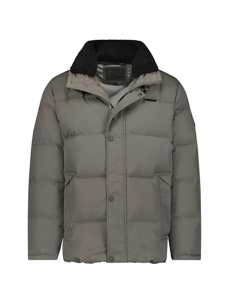 Suntel Shearling-Trimmed Down Jacket