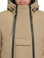 Anzen Down Stretch Double Front-Zipper Jacket