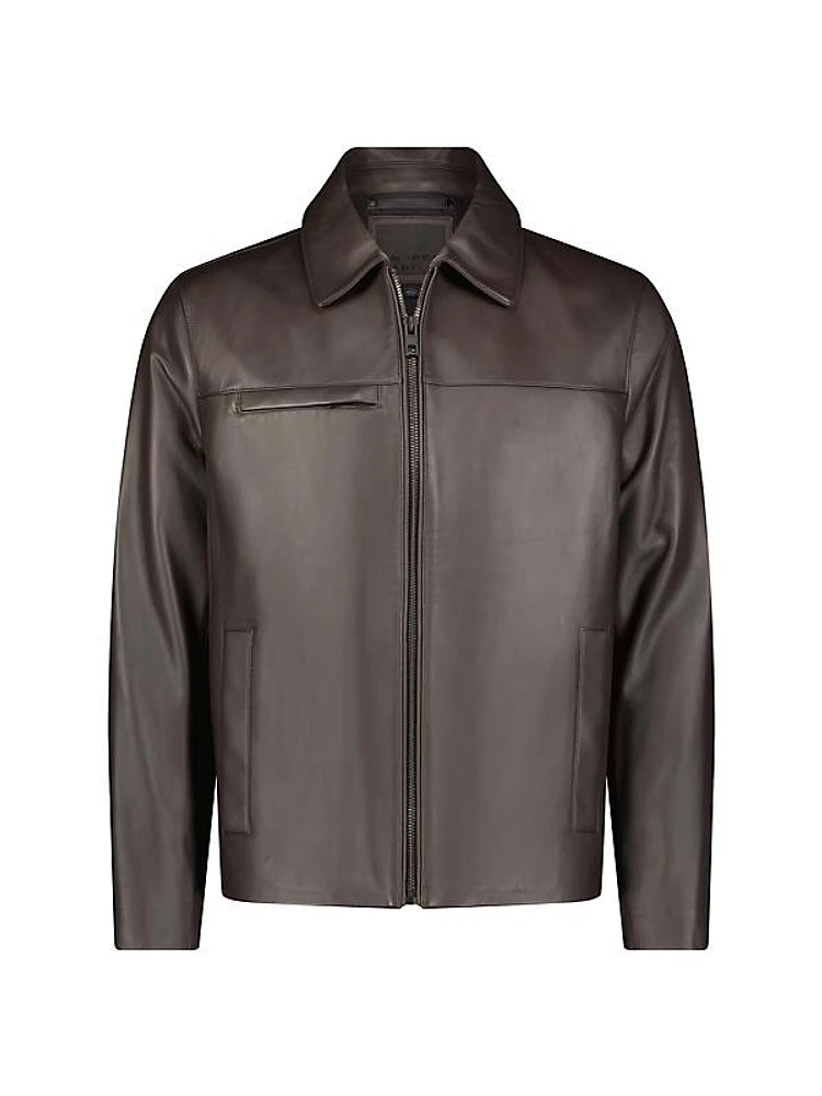 Damour Matte Leather Jacket