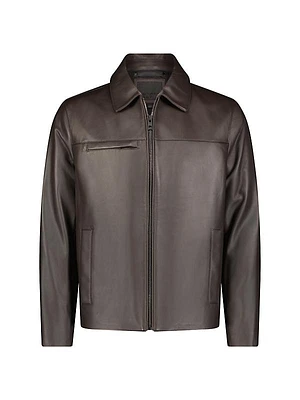 Damour Matte Leather Jacket