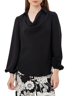 Tanoshi Cowl Crepe Top