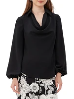 Tanoshi Cowl Crepe Top