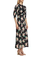 Petra Floral Keyhole Dress