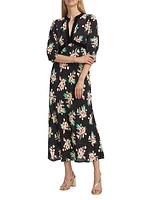 Petra Floral Keyhole Dress