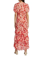 Gilly Floral Ruffle Maxi Dress