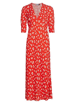 Zadie Floral V-Neck Dress