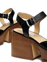 Zuri 90MM Leather Platform Sandals