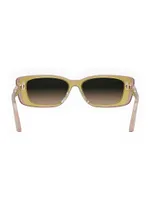 DiorHighlight S2I 53MM Rectangular Sunglasses