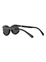 Crystal 54MM Oval Sunglasses