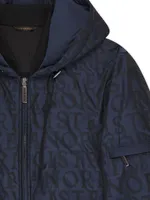 Hooded Blouson Jacket