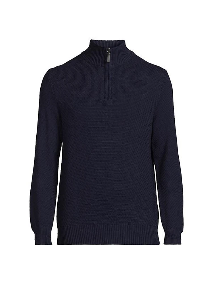 Half-Zip Cotton Pullover