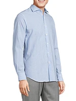 Striped Seersucker Cotton Shirt