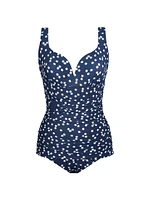 Luminare Cherie Polka Dot One-Piece Swimsuit