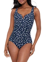 Luminare Cherie Polka Dot One-Piece Swimsuit