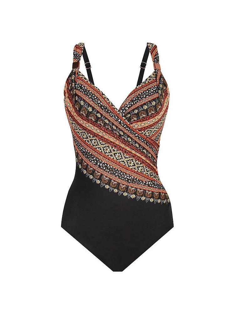 Zwina Siren Printed One-Piece Swimsuit