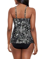 Zahara Love Knot Printed Tankini Top