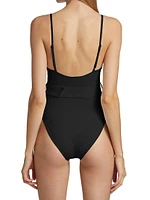 Noa Belted Bustier One-Piece Swimsuiot