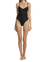 Noa Belted Bustier One-Piece Swimsuiot