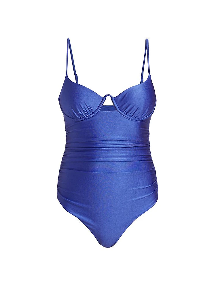 Laine Ruched Underwire One-Piece Swimsuit