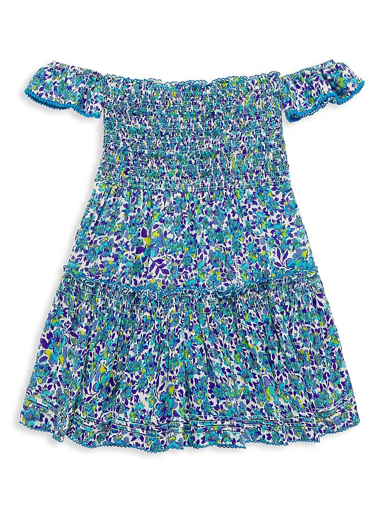 Little Girl's & Aurora Off-The-Shoulder Dress