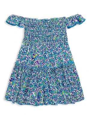 Little Girl's & Aurora Off-The-Shoulder Dress