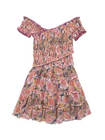 Little Girl's & Soledad Floral Smocked Dress