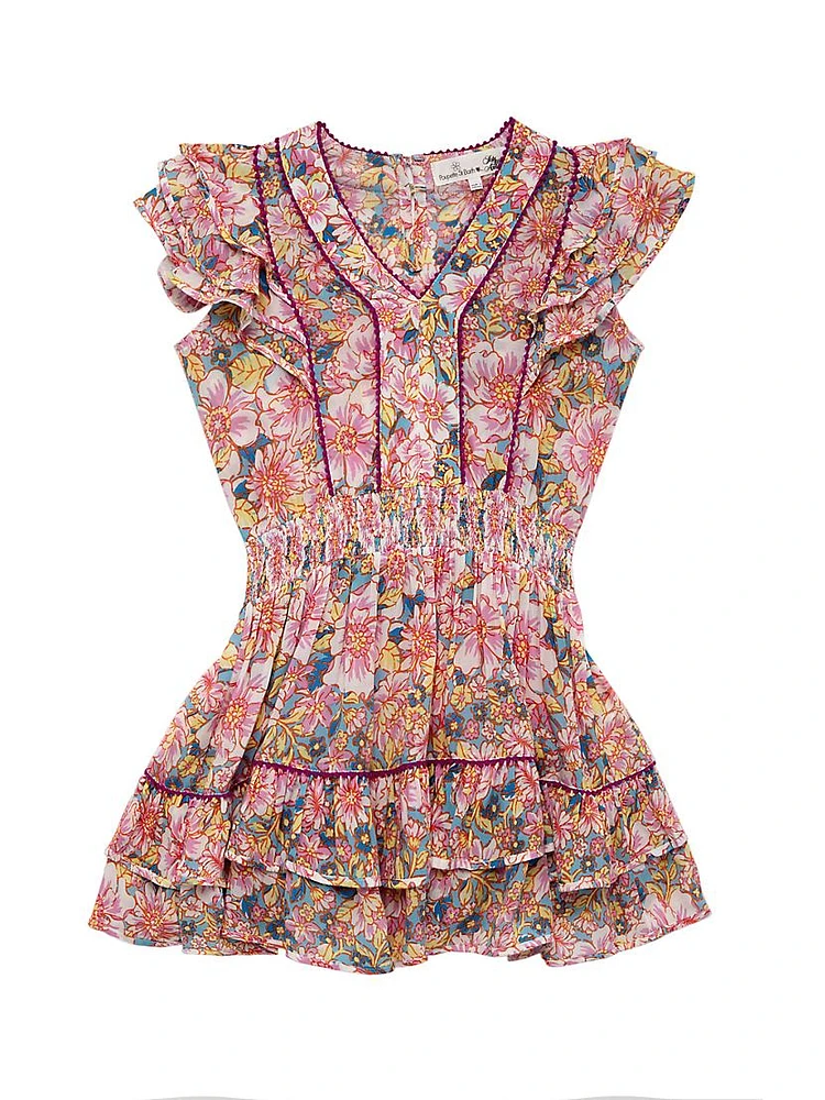 Little Girl's & Camila Floral Ruffled Dress