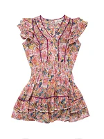 Little Girl's & Camila Floral Ruffled Dress