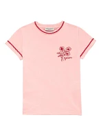 Little Girl's & Journey Logo-Embroidered Cotton T-Shirt