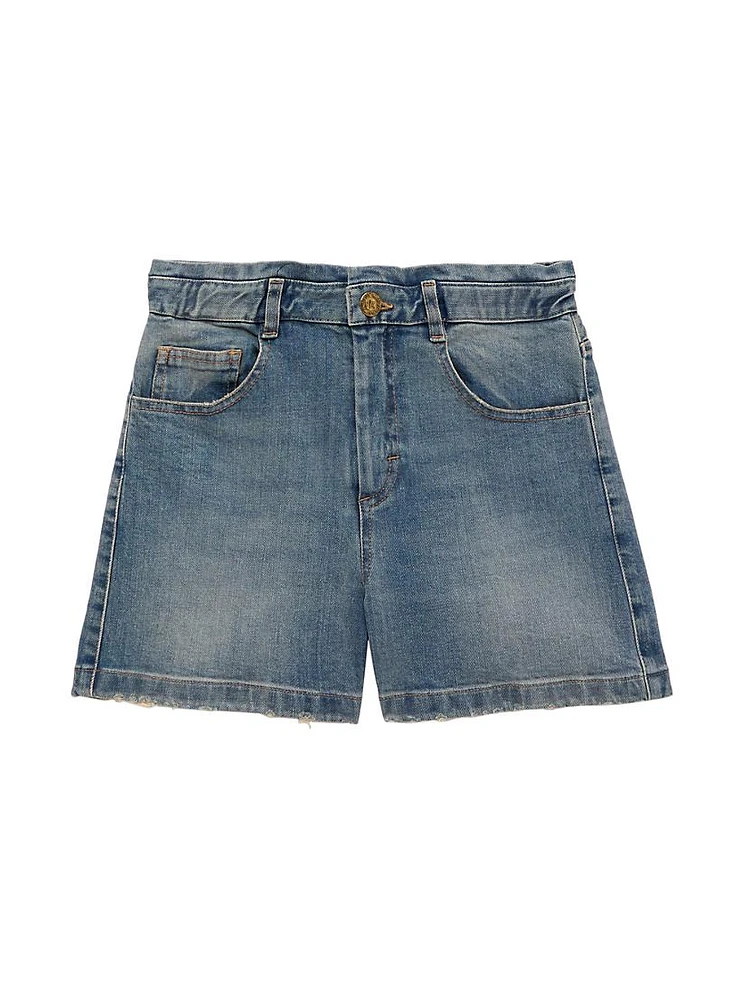 Little Girl's & Stretch Denim Shorts