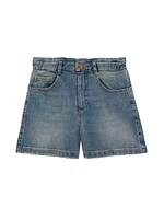 Little Girl's & Stretch Denim Shorts