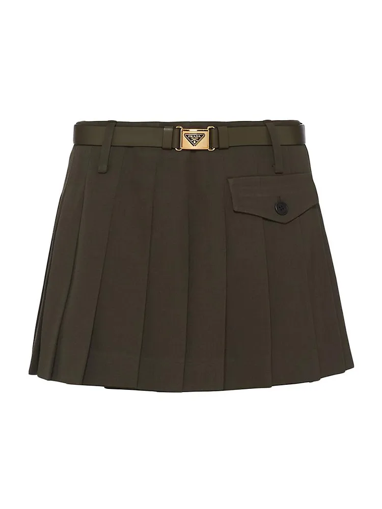 Gabardine Mini-Skirt