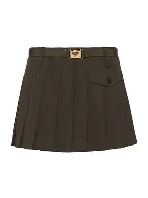 Gabardine Mini-Skirt