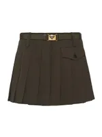 Gabardine Mini-Skirt