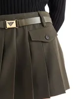 Gabardine Mini-Skirt