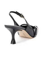 Ines 65MM Leather Slingback Pumps
