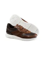 Crocodile, Suede And Calfskin Leather Sneakers