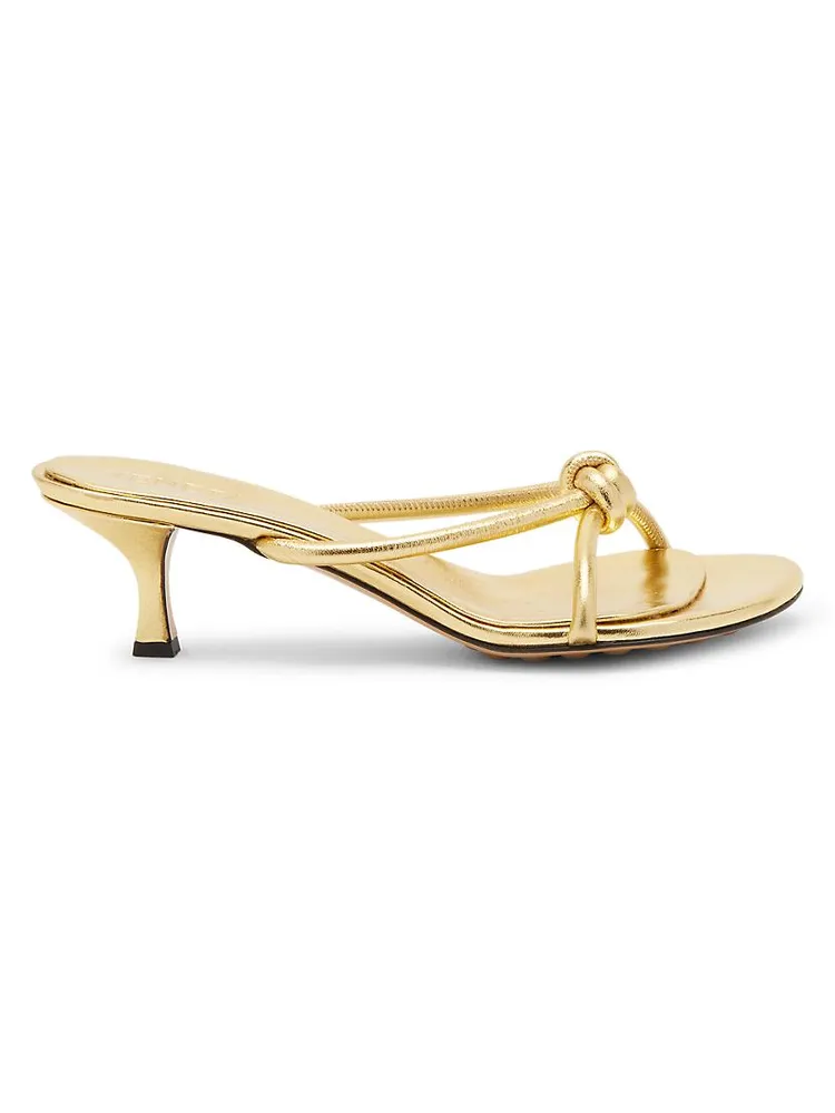 Atomic 50MM Metallic Leather Sandals