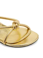 Atomic 50MM Metallic Leather Sandals