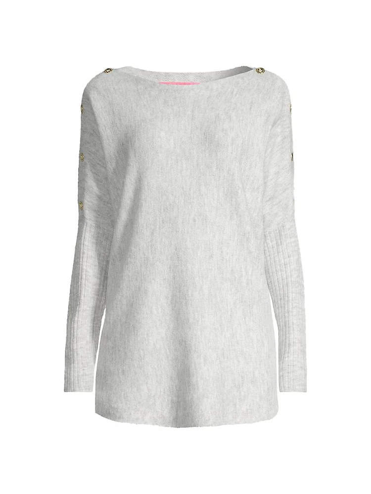 Arna Buttoned Longline Sweater